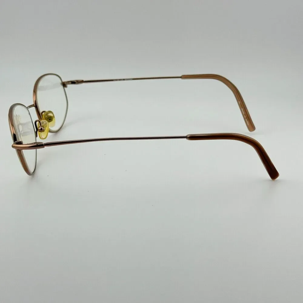 Bulova Mayville Eyeglasses Frame sfull Rim Round 54-18-140 Brown‎ Womens H12204